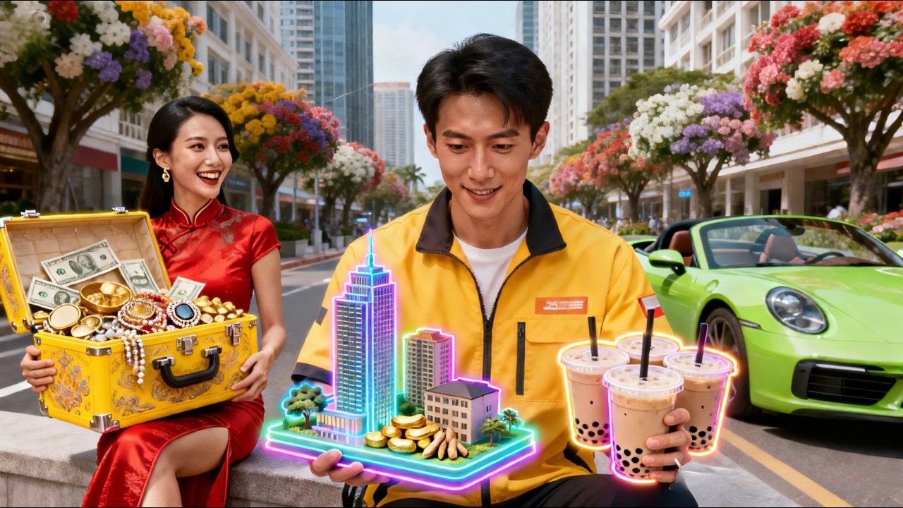 Repartidor pobre activó sistema de alarde y se volvió dueño de un mall