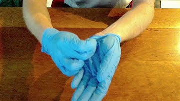 Safe Removal of Latex Gloves Preventing Contamination
