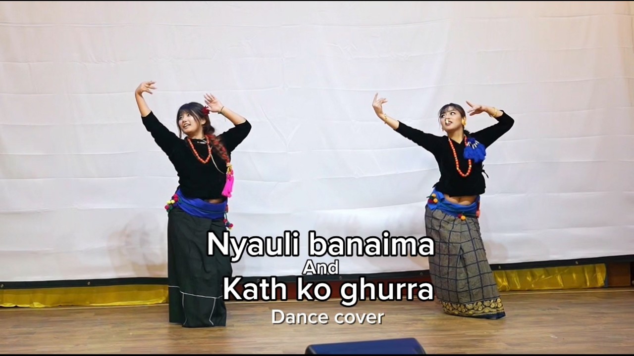 Erie Tamang Gumba: Nyauli Banaima and Kath ko Ghurra dance cover by Anjana and Amisha