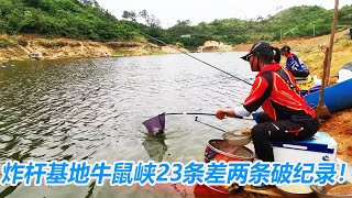 开车240公里3个半小时，抵达炸杆基地牛鼠峡钓鱼场，总共23条差两条破纪录！【游钓黑坑—疯子】