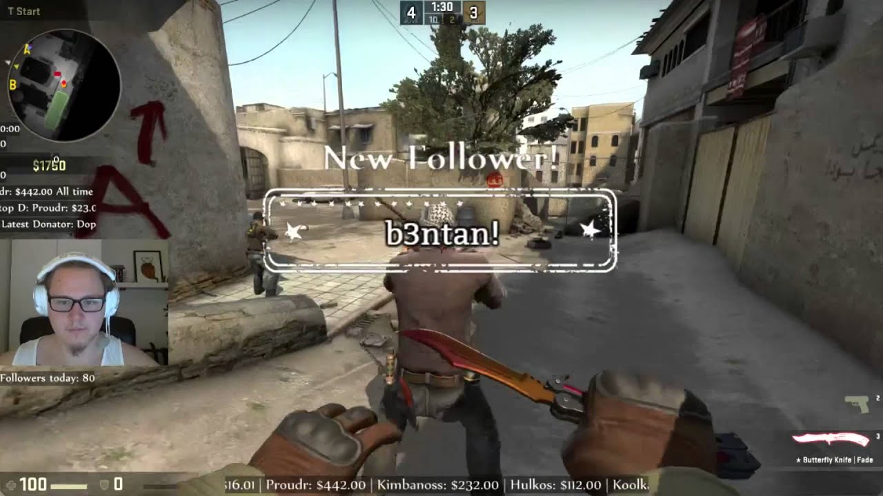 CSGO 2 KNIFE KILLS IN 2 SECONDS - DUST II