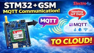 STM32 GSM Lecture 11: MQTT Communication with GSM Modem | IoT Data Transfer Tutorial