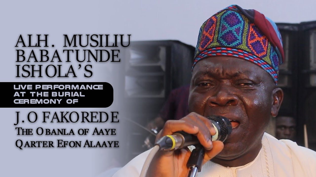 Musiliu Babatunde Haruna Ishola's Live Performance At The Burial Ceremony of J. O Fakorede
