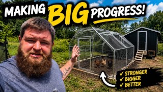 We Made BIG Progress on Our Chicken Coops! 🐔 Homestead Upgrade