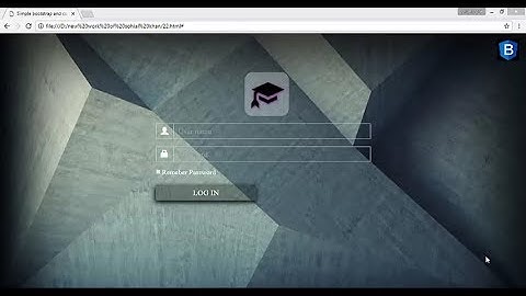 Bootstrap Education Login Form - how to make Bootstrap Education Login Form tips | bootstrap 3