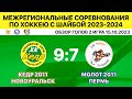 2011-Кедр Новоуральск-Молот-2011 Пермь. 2 игра 15.10.2023. Обзор голов.
