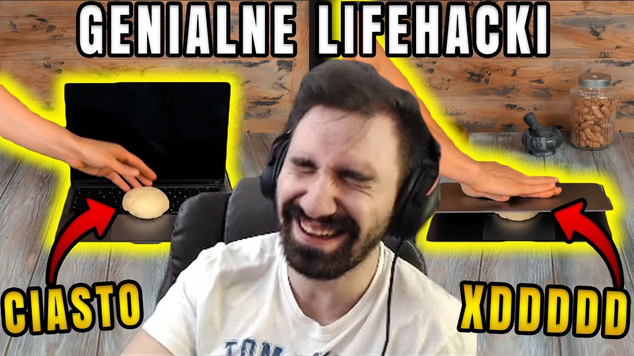GENIALNE LIFEHACKI KTÓRE WYPALĄ CI MÓZG *UGNIATANIE CIASTA LAPTOPEM XDD*