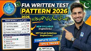 FIA Written Test Pattern 2026 | Complete Guide (NPFTAS.pk Explained)