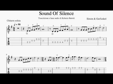 Sound of silence - Video Spartito per chitarra