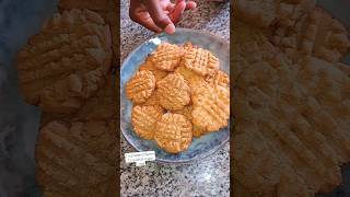 3-Ingredient Peanut Butter Cookies #shorts  #shortvideo #youtubeshorts