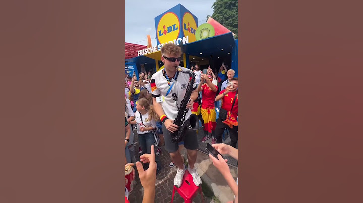 Germany Fans Celebrating with a Saxophone Player #euro2024