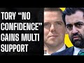 Douglas ross tory vote of no confidence in snp humza yousaf gains cross party support