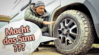 A 4x4 panel van as a campervan? Off-road tires? Do you really need them? My honest verdict!