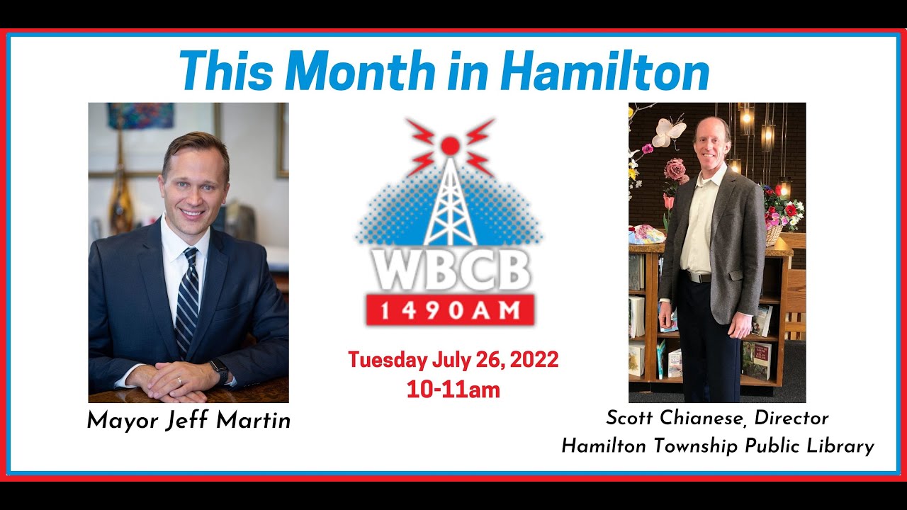 Mayor Jeff Martin speaks with Scott Chianese of the Hamilton