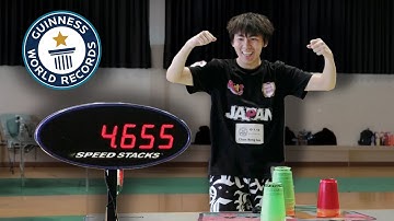 This is the REAL Fastest Cup Stacking World Record...