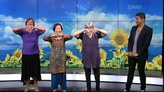 Laughter Yoga on TVNZ's Good Morning programme