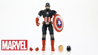 Hasbro Brasil - Vídeo 360 Brinquedo Boneco Legends Capitão América 12 - B7433