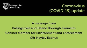 A message from Cllr Hayley Eachus: temporary changes to bin collections