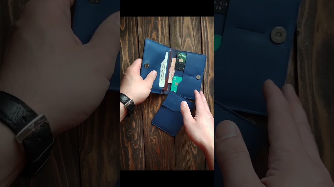 Комплект изделий ручной работы! Портмоне/холдер для документов + холдер для автодокументов