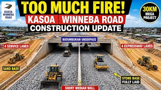 TOO MUCH 🔥Budumburam Underpass Fully Covered with Stone Base | Kasoa–Winneba Road Construction