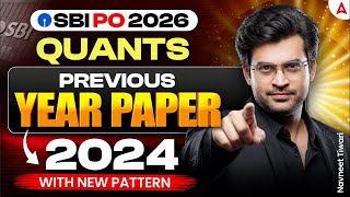 SBI PO 2026 Quant | Quant 2024 Previous Year Paper With New Pattern | By Navneet Sir