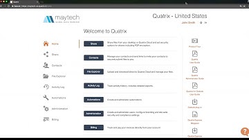 Quatrix File Sharing Product Tour
