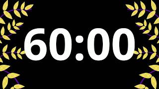 1 Hour Timer Countdown - No Music, No Ads