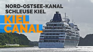 Live Webcam Views from the Kiel Canal Locks, Gateway to the Seas in Germany at the Baltic Sea