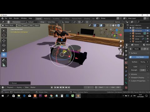 Cara mudah & cepat membuat animasi 3D dengan blender | Mixamo & free 3D