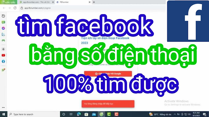 Hướng dẫn tìm facebook qua số điện thoại