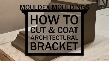 How To Cut & Coat Custom Foam Architectural Bracket Using CNC Hotwire - #exterior #manufacturing