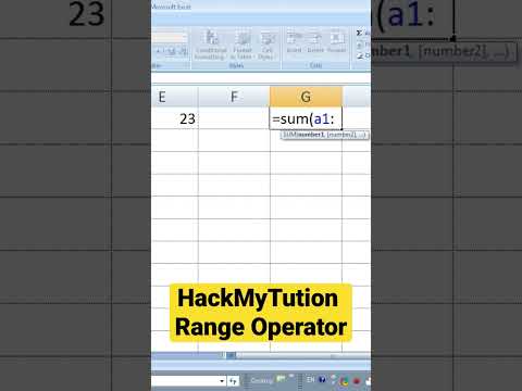 Excel Range Operator