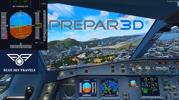 {Prepar3d v5} Landing At The Famous Challenging Hong Kong Kai Tak Airport Airbus A330
