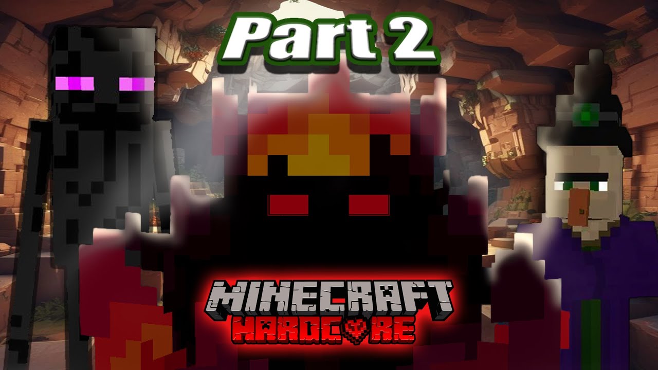 I Barely Survived This Cave! | Minecraft Hardcore Part 2 - YouTube