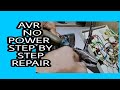 Avr repair no power