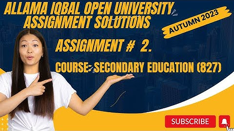 code 827|AIOU SOLVED ASSIGNMENT#2|827|Autumn 2023|Secondary education |M.A,M.Ed|#2023#aiou#827