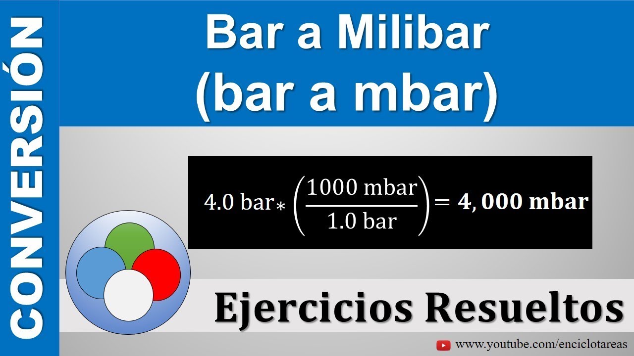 Bar a Milibar (bar a mbar) - YouTube