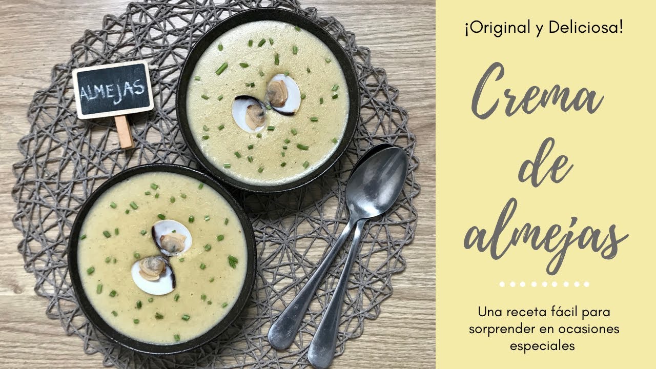 CREMA DE ALMEJAS🐚 Receta  Original, Deliciosa y ECONÓMICA🥣