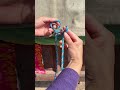 This perforated sunshade fabric can be knotted like this