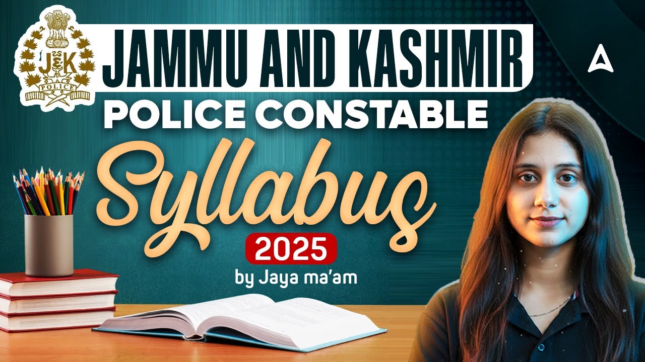 JK Police Constable Syllabus 2025 | JK Police Constable New Recruitment 2026 By Jaya mam