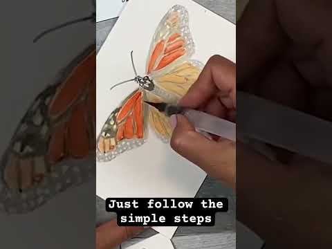 This butterfly painting is easier than it looks.