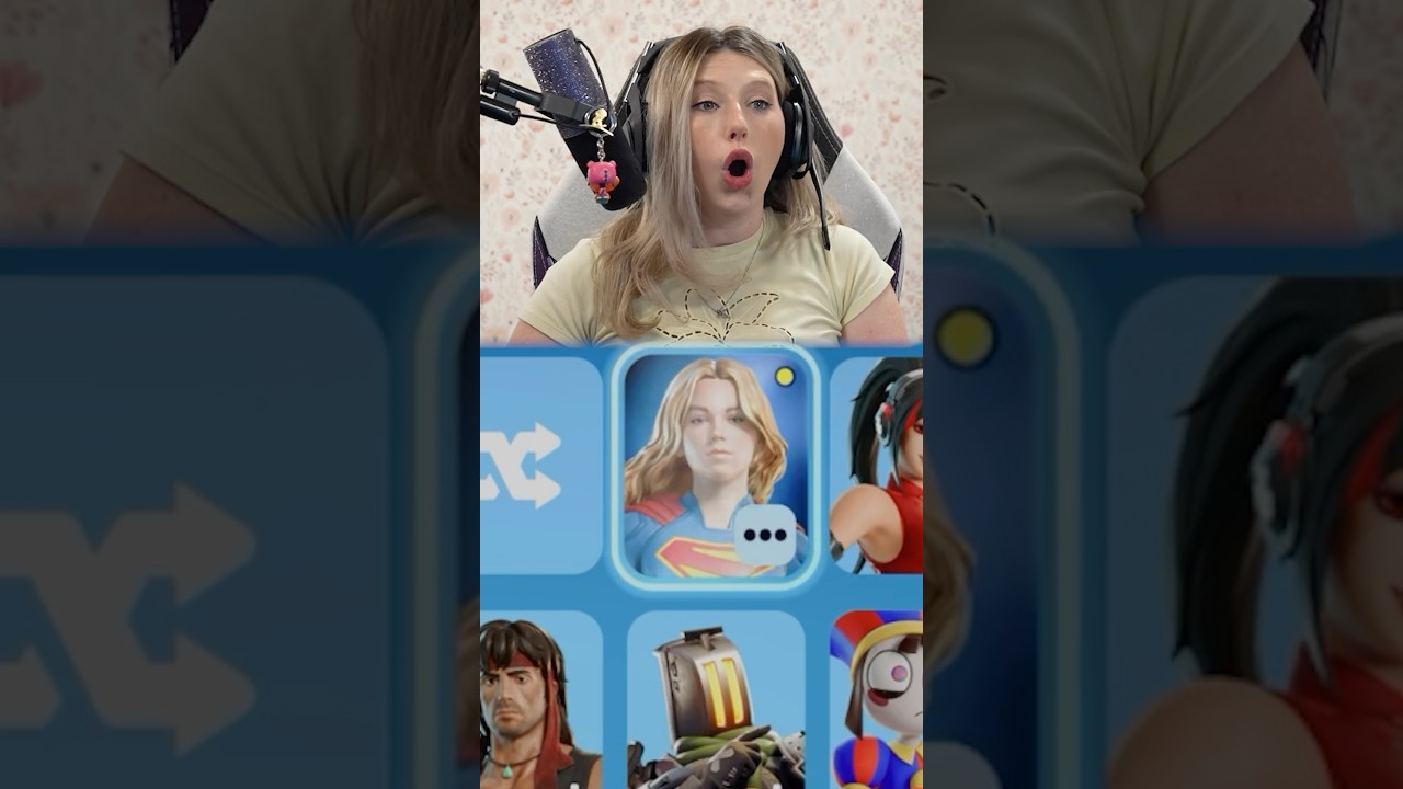 HappyGal’s Reaction To Supergirl In Fortnite! #happyhappygal #fortnite #supergirl