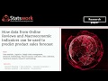 How data from Online Reviews and Macroeconomic indicators used to predict product sales forecast