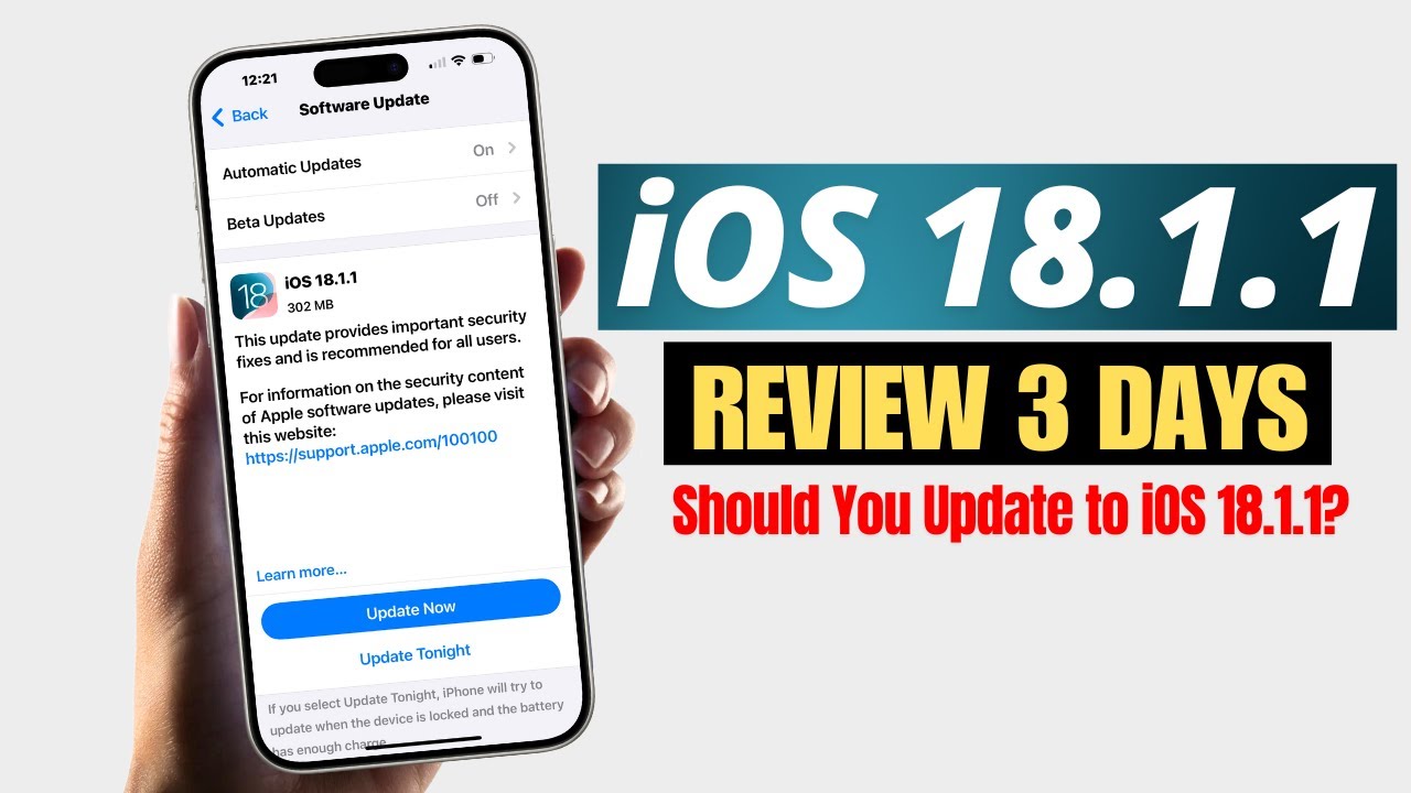 iOS 18.1.1 Review - After 3 Days Battery Life | Should You Update to ...