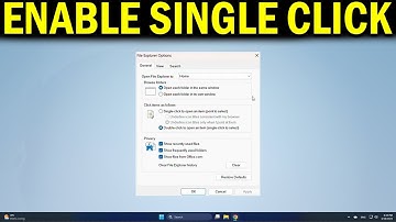 How To Enable A Single Click To Open Icons On Windows 11