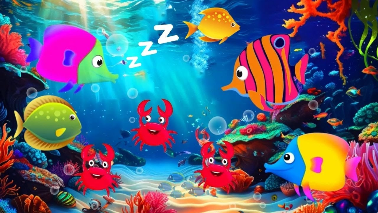 Bedtime Lullabies and Calming Undersea Animation, Baby Lullaby ...