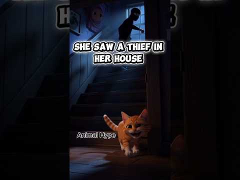Luna stopped the thief 😨🐱 #cat #trendingshorts #viralshorts