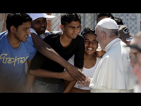 Papa Francis Midilli'de Göçmenlere Seslendi: