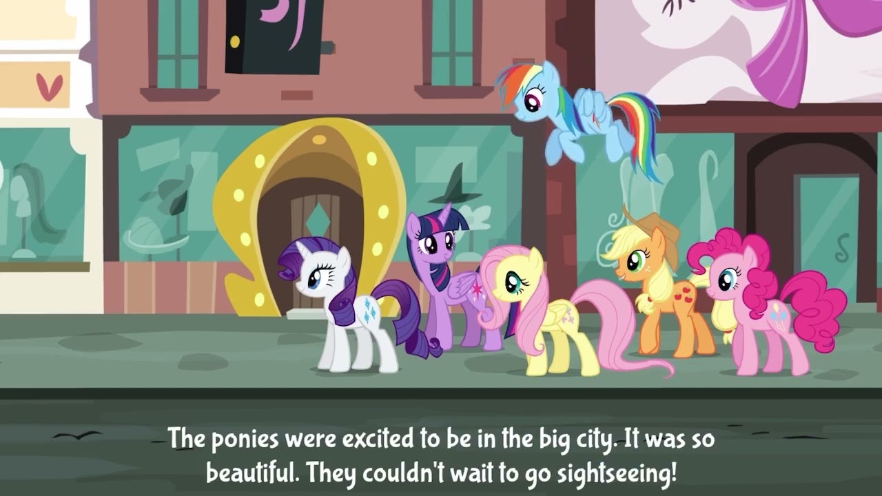 My Little Pony Animated Books - Rarity Takes Manehatten FULL BOOK!