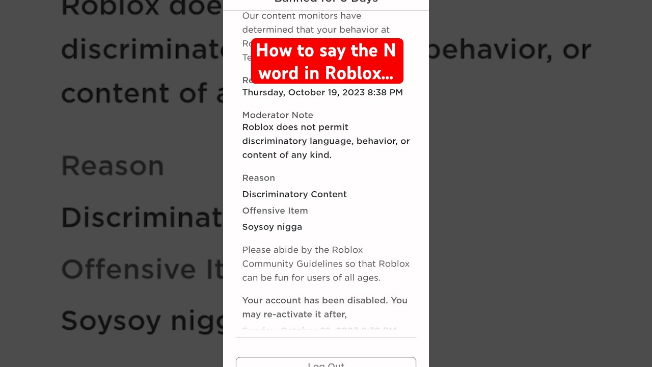 How To Say The N Word In Roblox Not Clickbait Shorts Foryou Roblox 